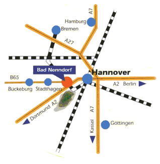 Karte Anfahrt Bad Nenndorf
